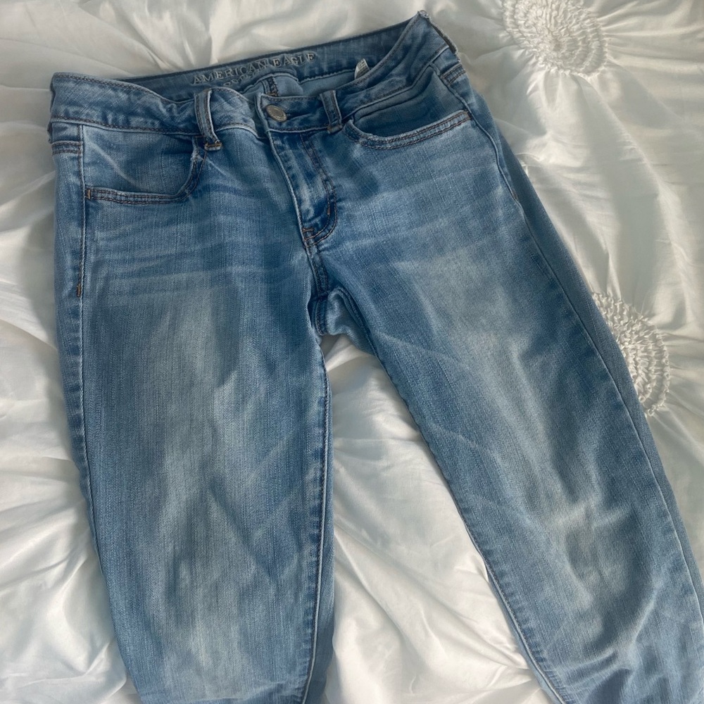 American Eagle Super Stretch Jeggings Size 6 Blue